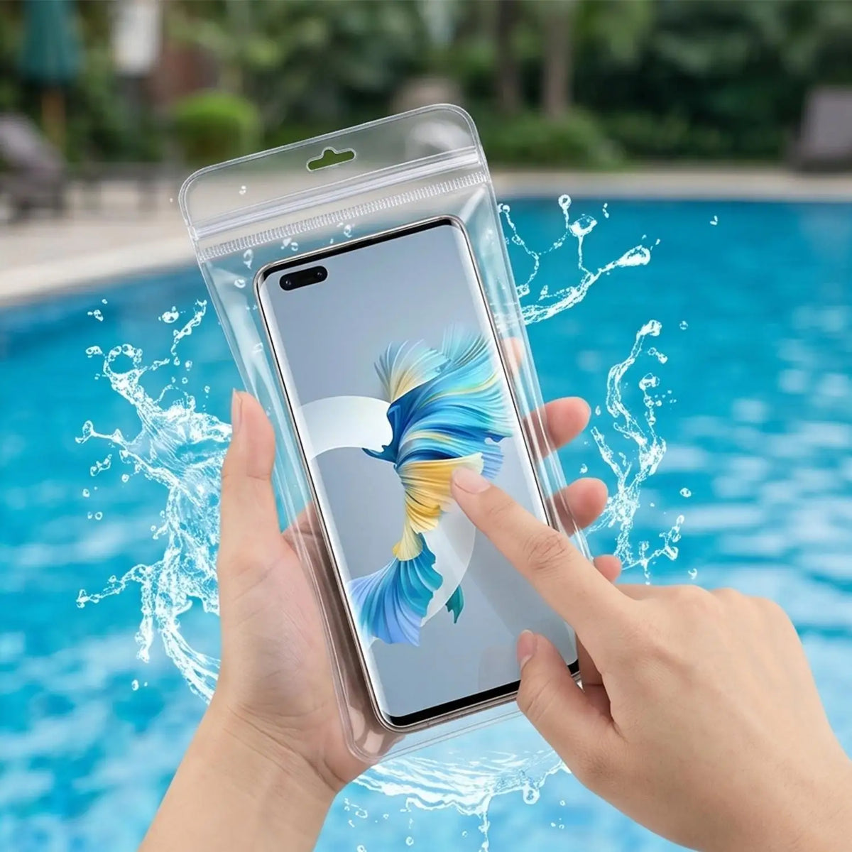 2-Pack Waterproof Phone Pouch – PVC Swimming Bag Case