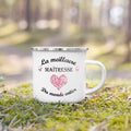 Merci Maîtresse French Enamel Mug – Vintage Teacher Gift