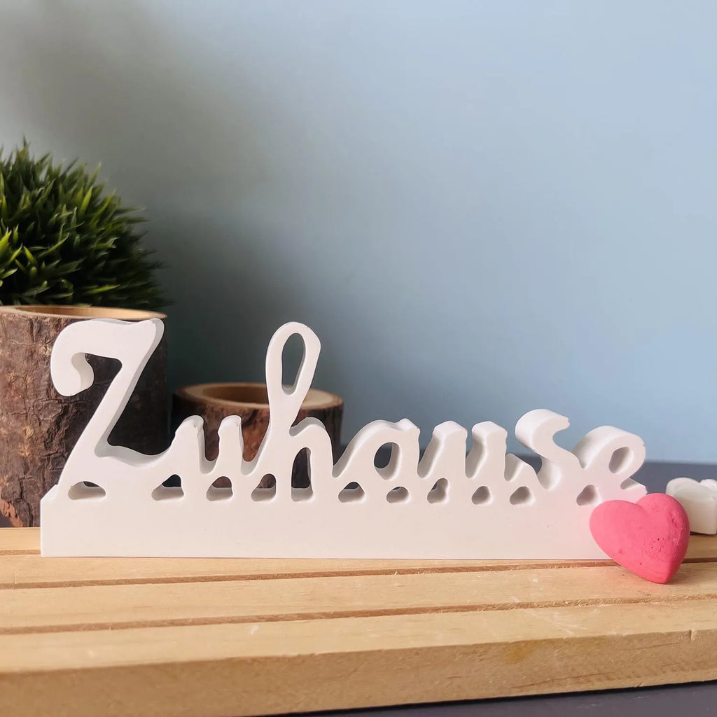 German Alphabet Silicone Mould – DIY Plaster & Resin Letter Mold