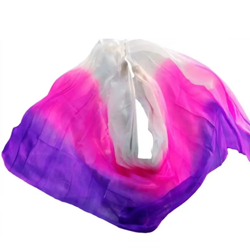 Gradient Belly Dance Veil Shawl 250x120cm – Polyester Flow