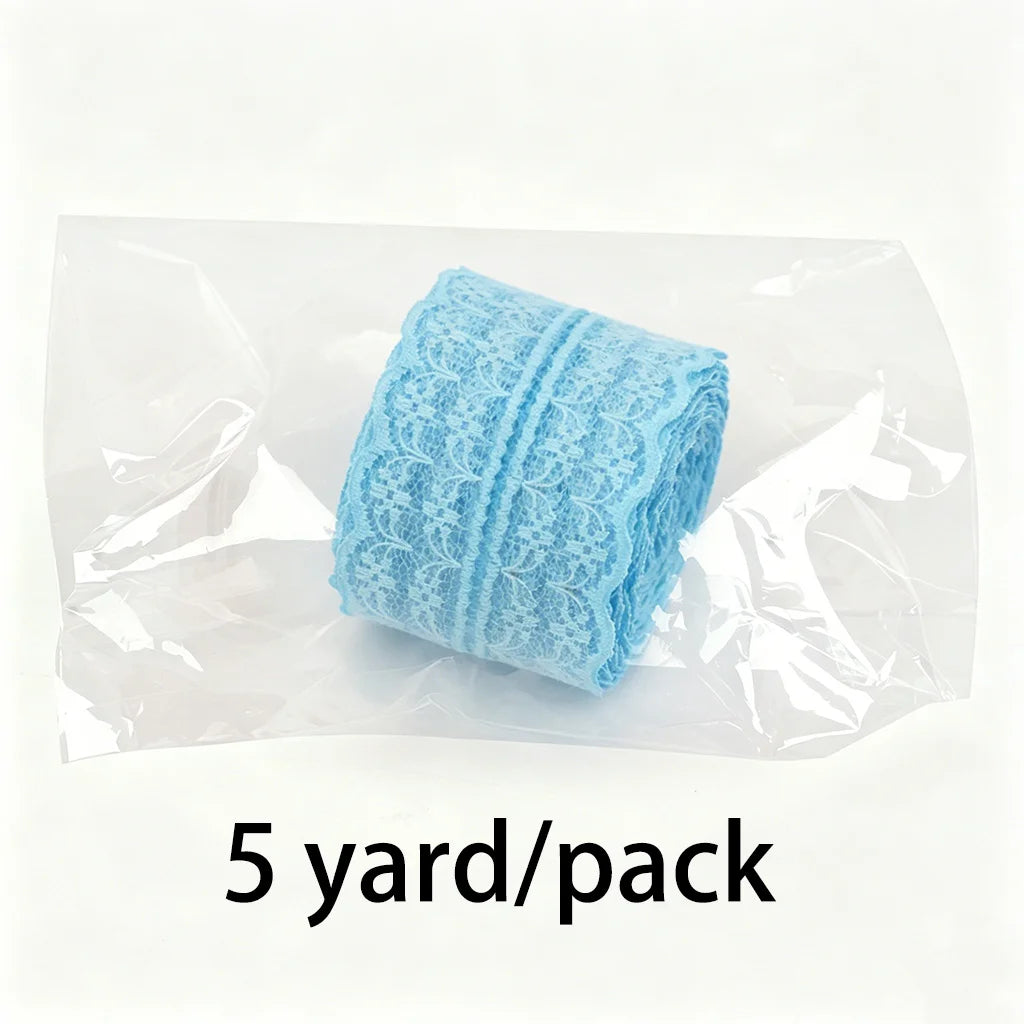 5 Yards White Cotton Lace Trim Ribbon 45mm – Gift & Craft