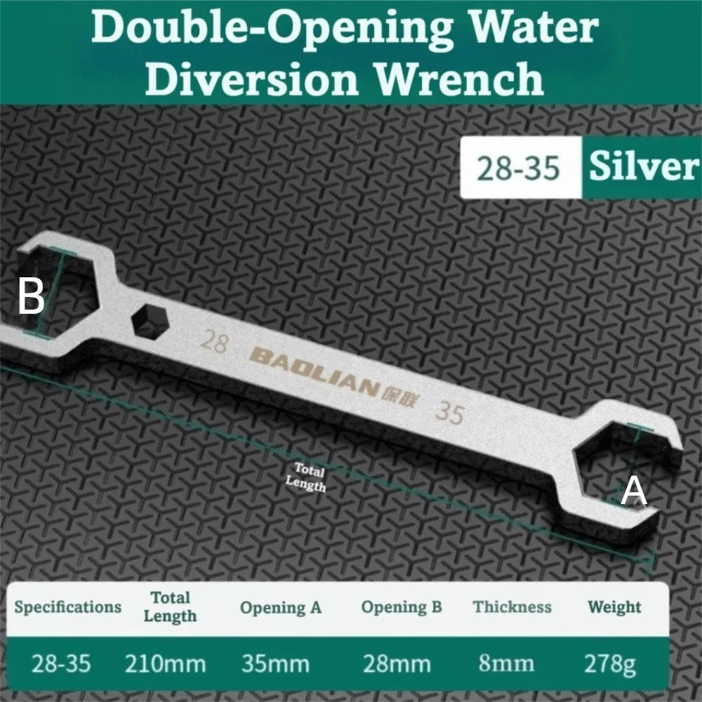 Double-Ended Open End Wrench 27/29mm 28/30mm | Stainless Steel