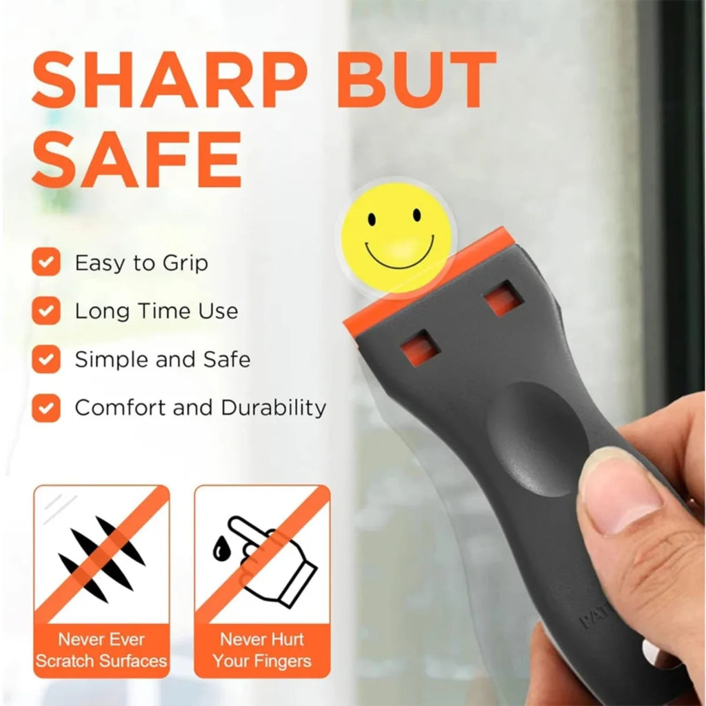 Plastic Razor Scraper – Glue, Sticker & Decal Removal Tool