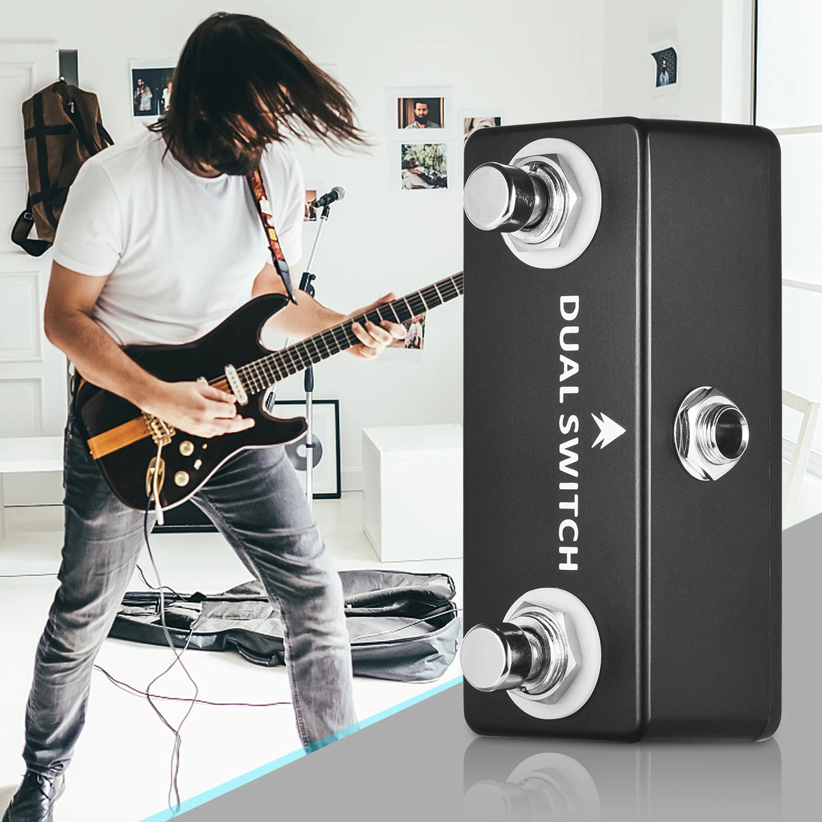 MOSKY Dual Footswitch Guitar Effect Pedal | Full Metal Shell