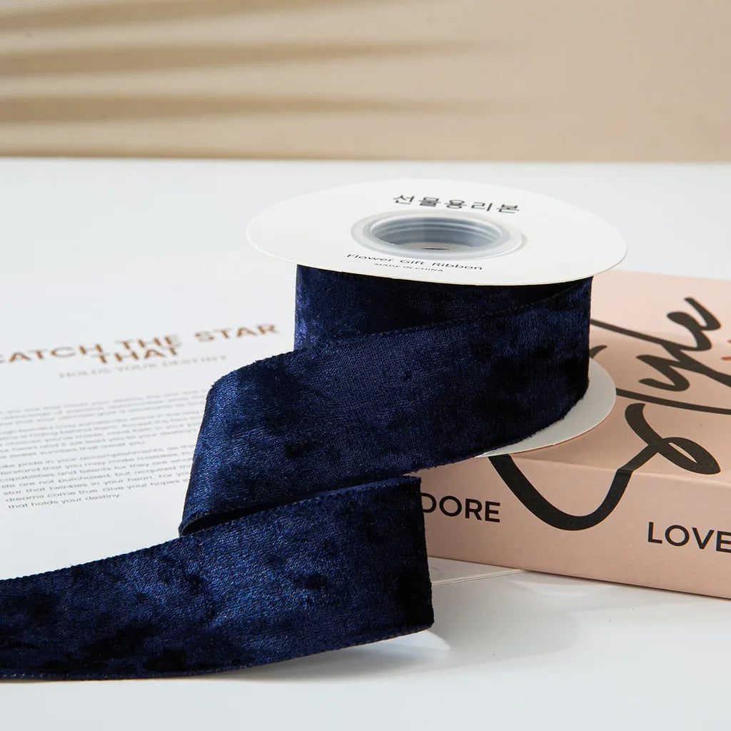 Velvet Craft Ribbon Reflective Pressed Edge – 5 Yards
