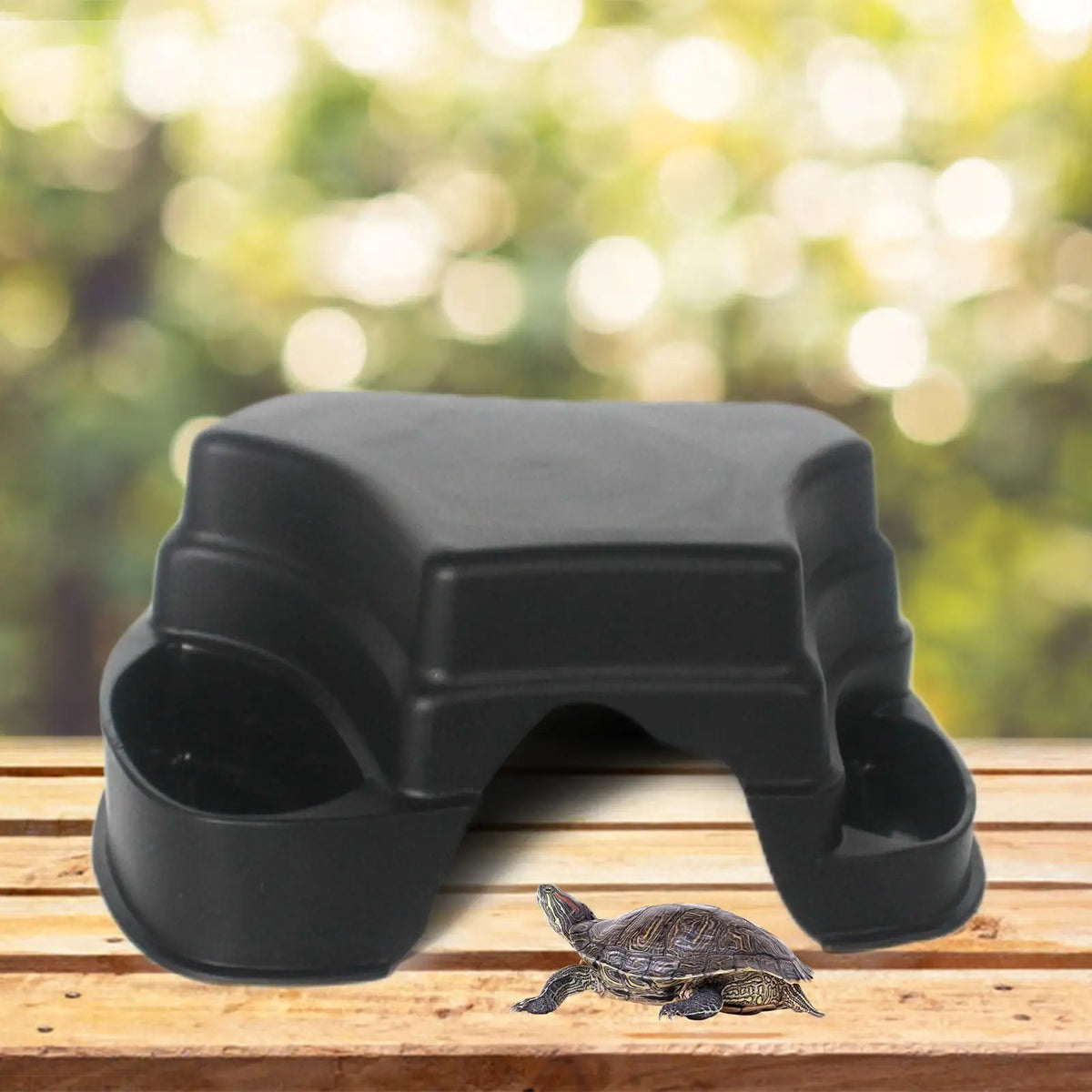 Reptile Hideout Cave with 2 Basins | Gecko Lizard Snake Shelter