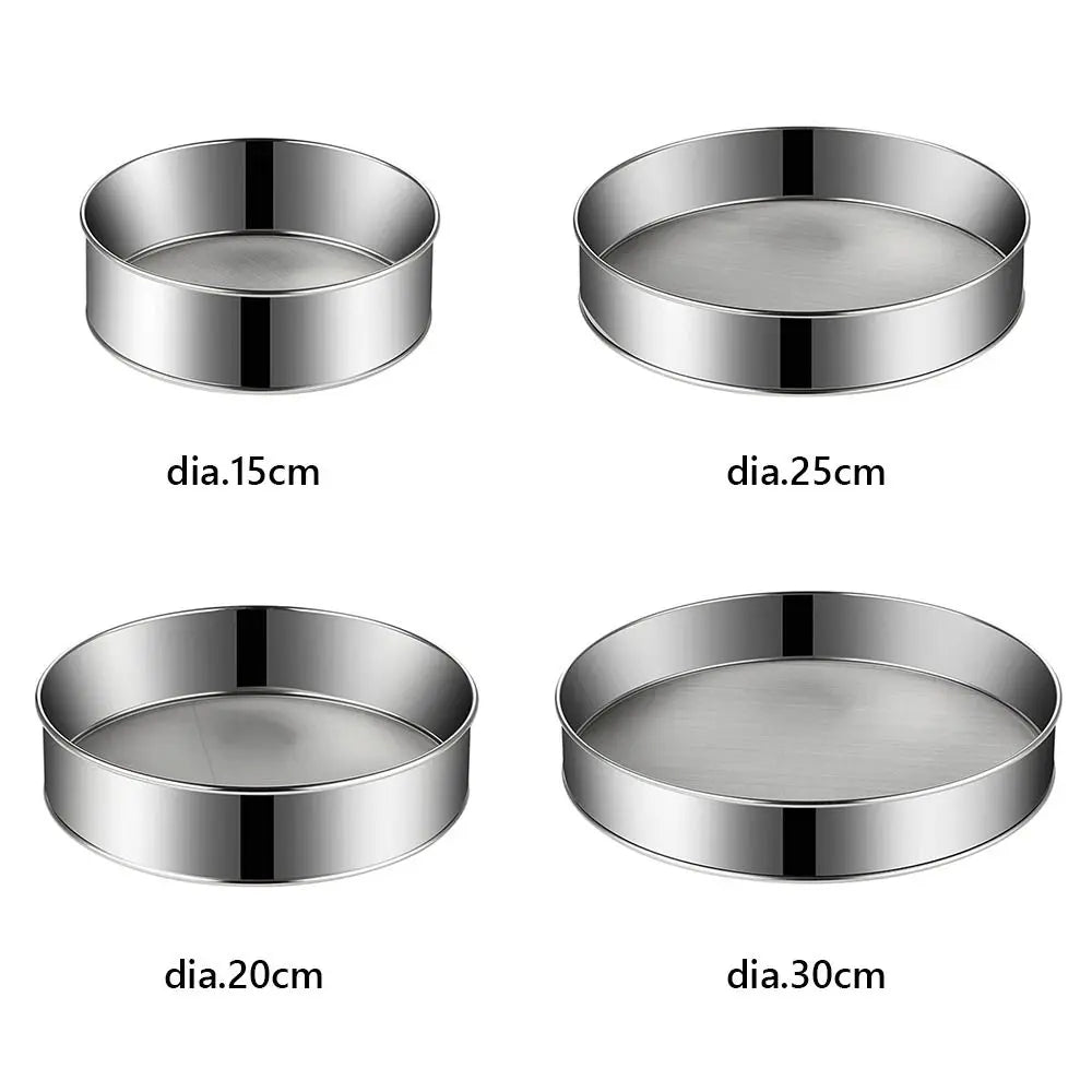 Stainless Steel Flour Sifter Sieve – 60 Mesh | 4 Sizes