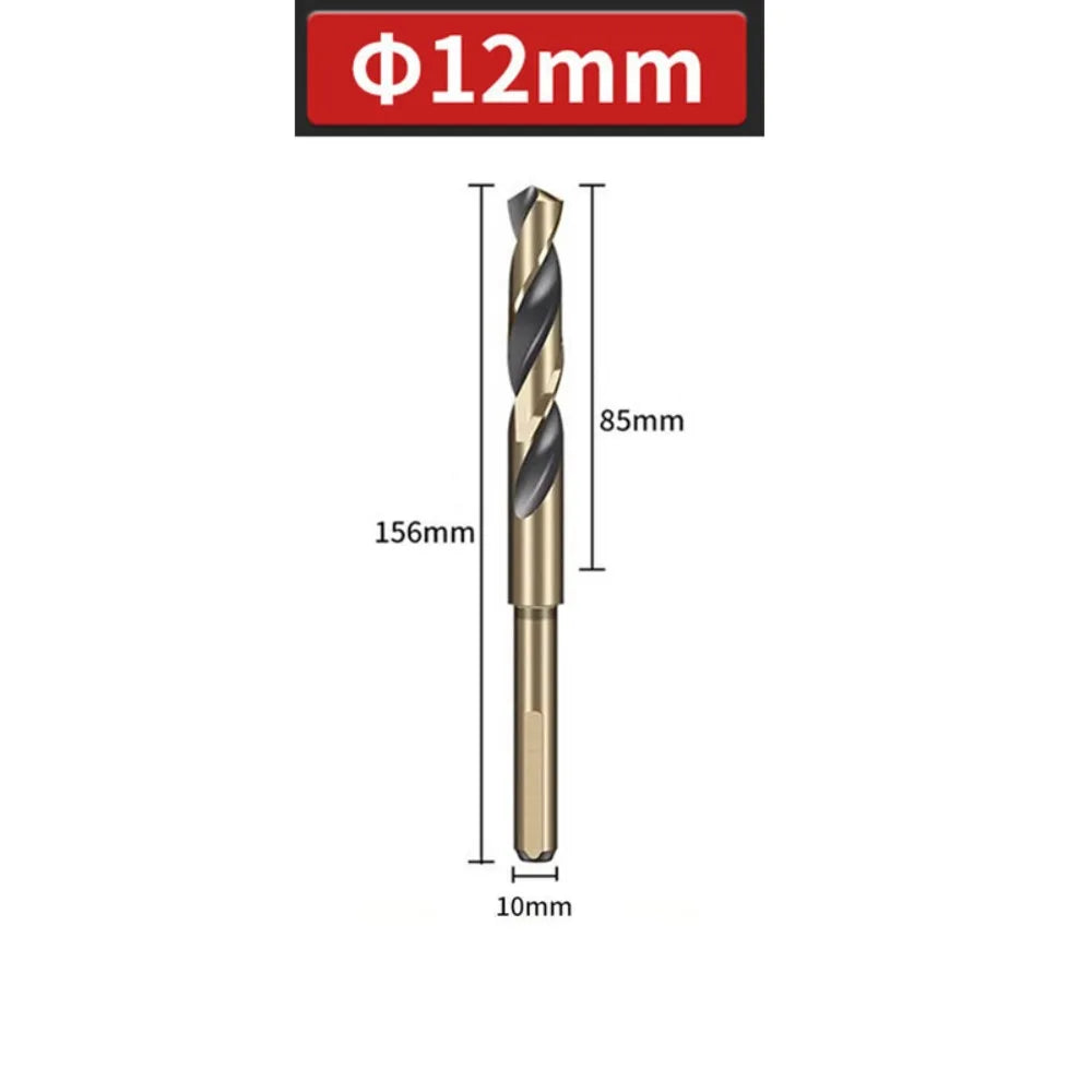 HSS Cobalt Twist Drill Bit 12mm–20mm Reduced Round Shank