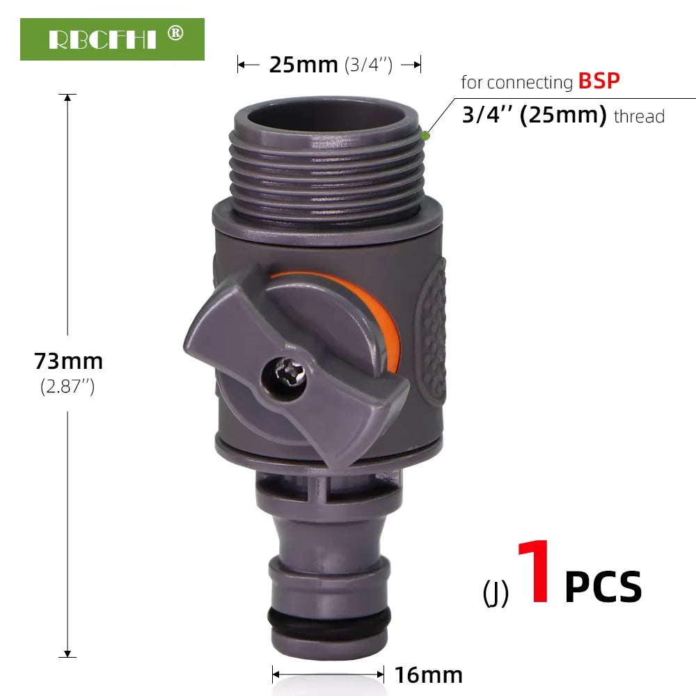 1/2" & 3/4" Garden Hose Quick Connectors – 13 Types