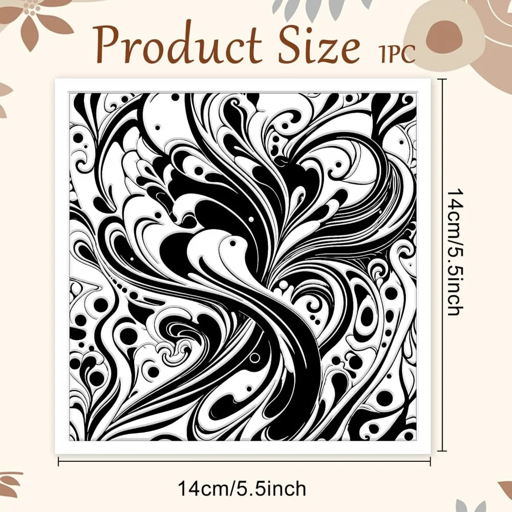 Polymer Clay Texture Sheet – Fumes & Water Flow Stamp Mat