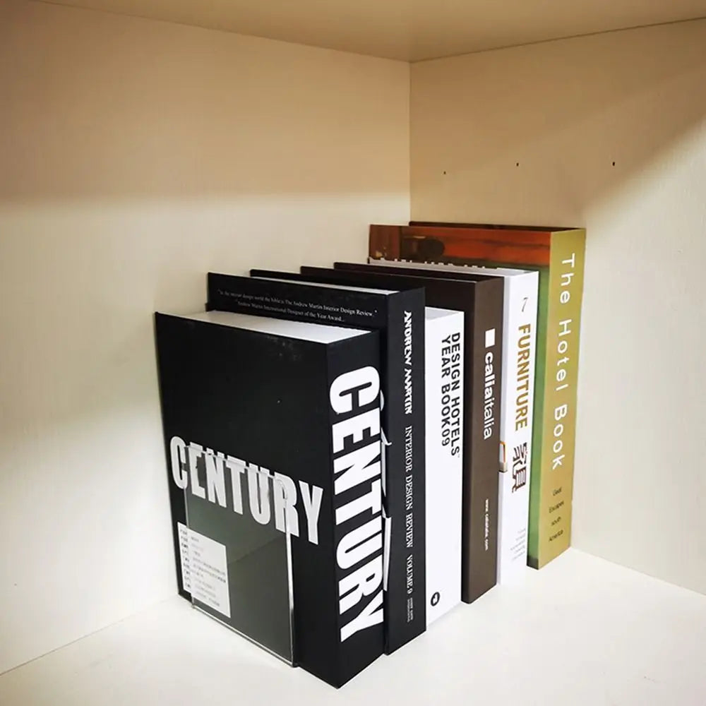Acrylic Book Holder Transparent CD Display Rack & Bookshelf