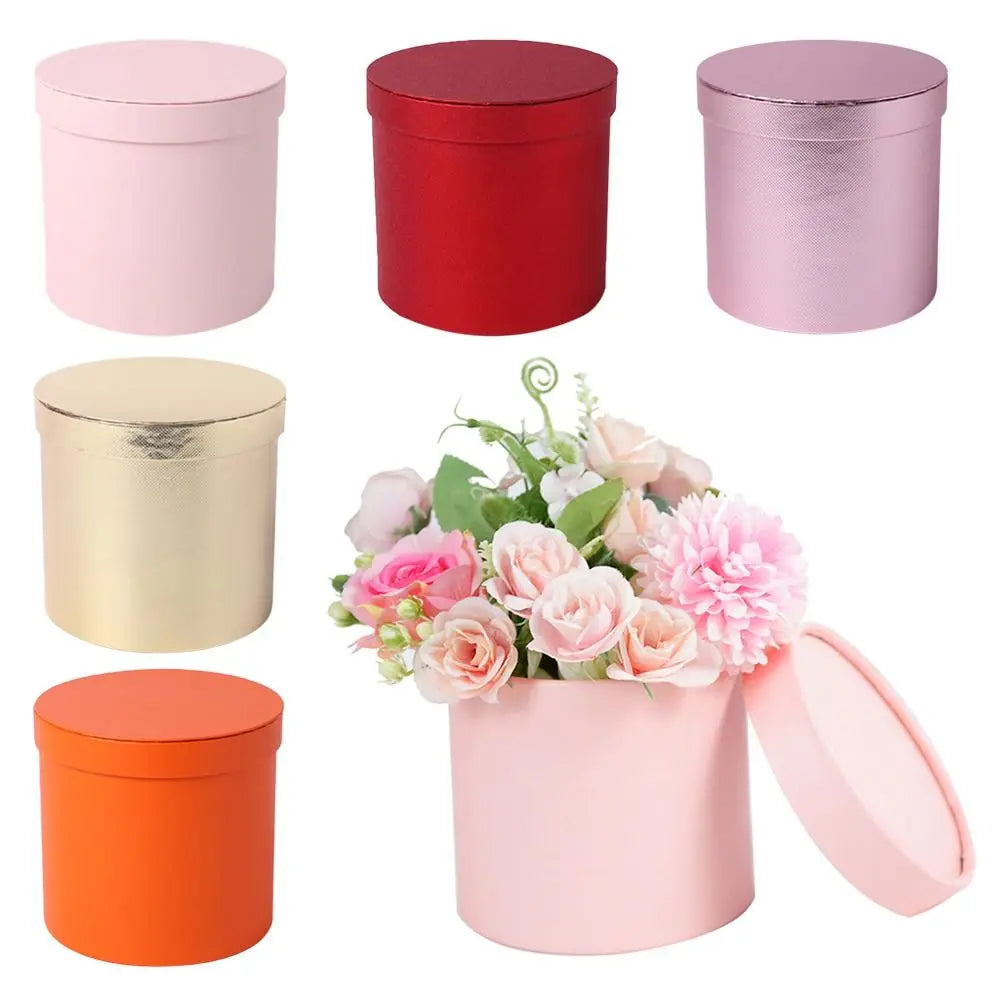 Flower Gift Box Paper Basket Rose Wrapping – 7 Styles