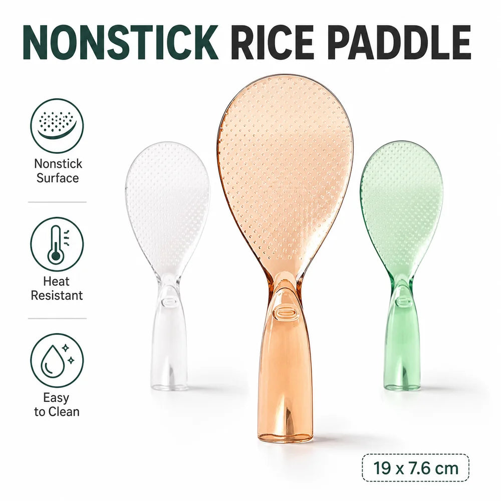 Nonstick Rice Paddle – Heat-Resistant Textured Serving Spoon