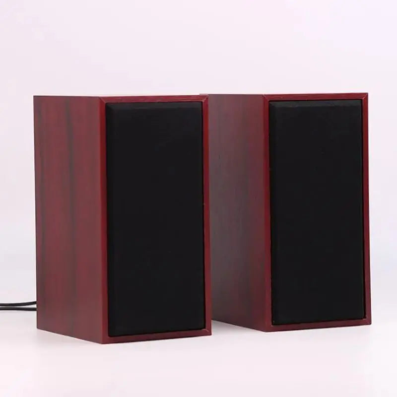 Wooden Bookshelf Speakers – USB Home Theater & Desktop