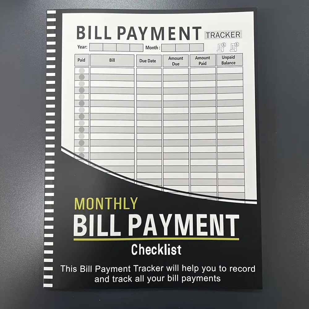 Monthly Budget Planner & Bill Tracker Notebook | Finance Book
