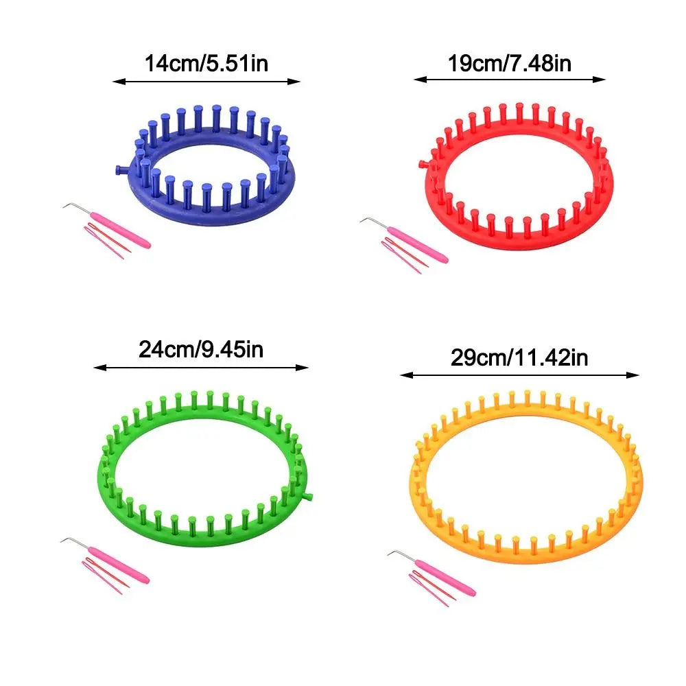 Round Knitting Loom Set – DIY Hats, Scarves & Shawls (4 Sizes)