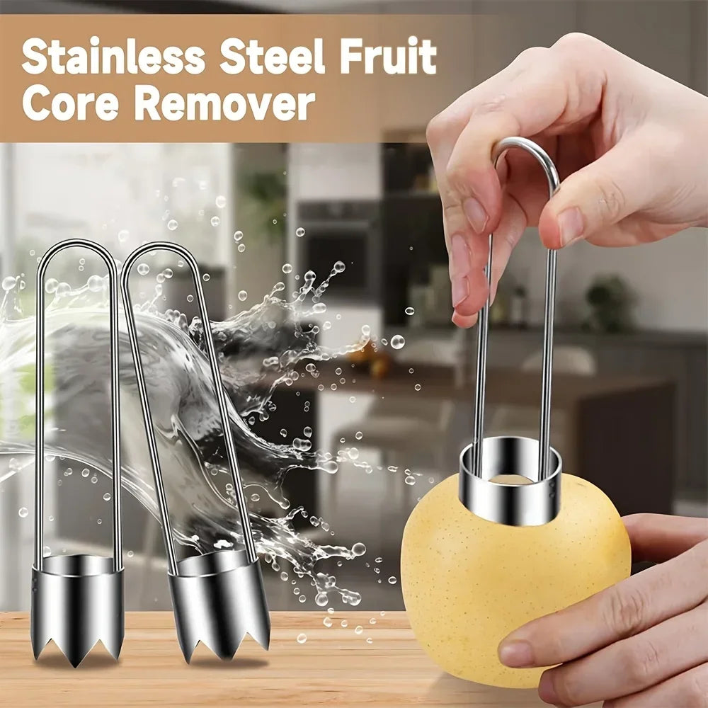 Stainless Steel Fruit & Vegetable Corer – Pepper Apple Tomato