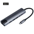 OULLX 8-in-1 USB-C Hub – HDMI, Ethernet, Card Reader & PD