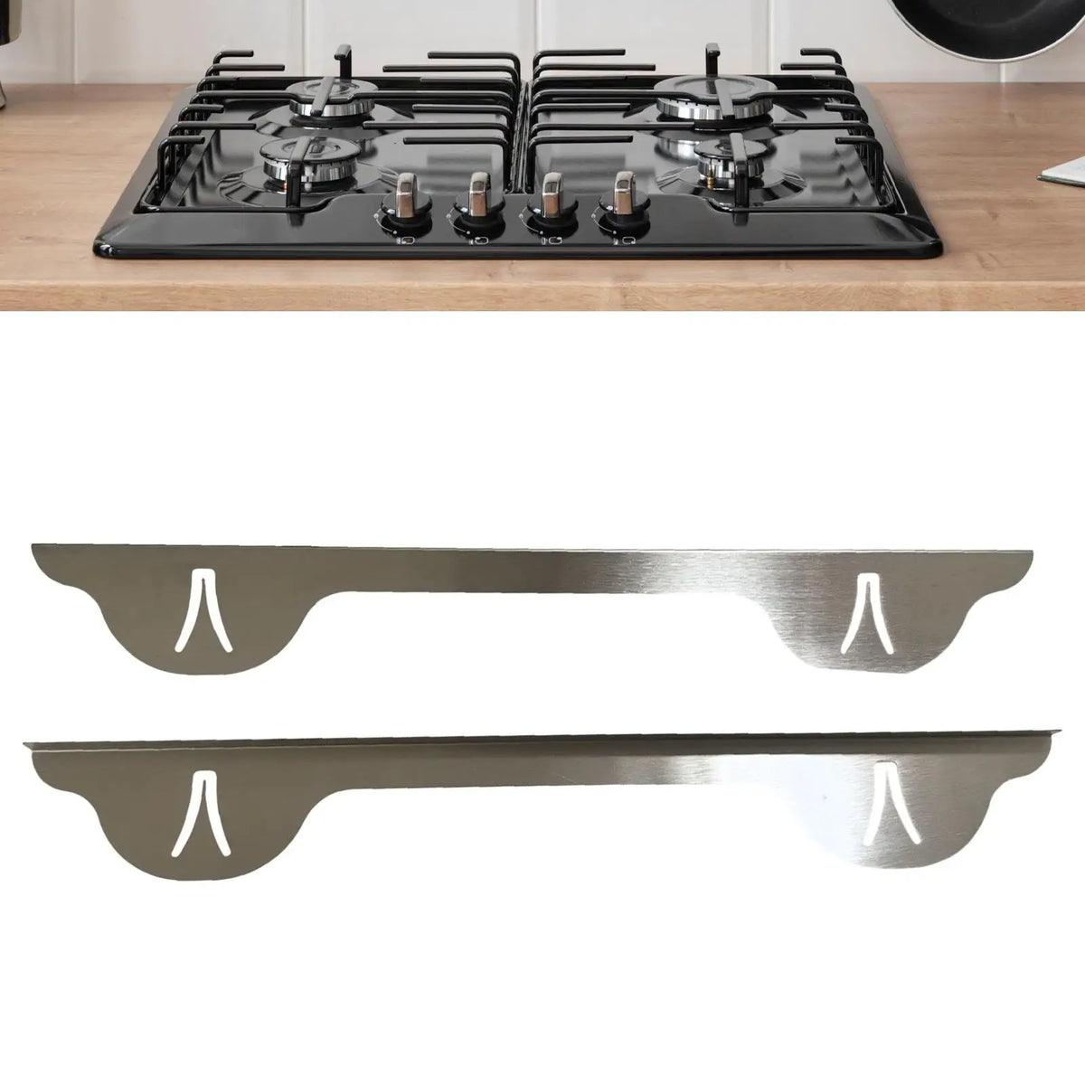 Stainless Steel Stove Gap Cover & Spill Protector 60cm
