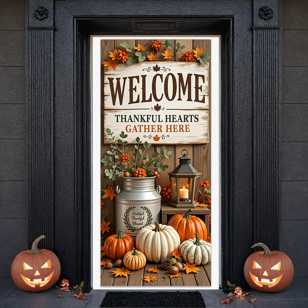 Thanksgiving Autumn Banner Turkey Theme Party Backdrop 180x90cm