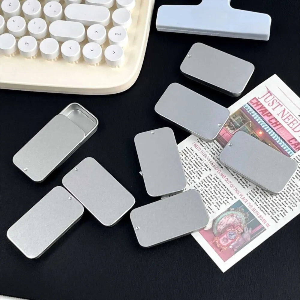 Sliding Lid Tin Box – Rectangular Tinplate Storage | 19 Sizes