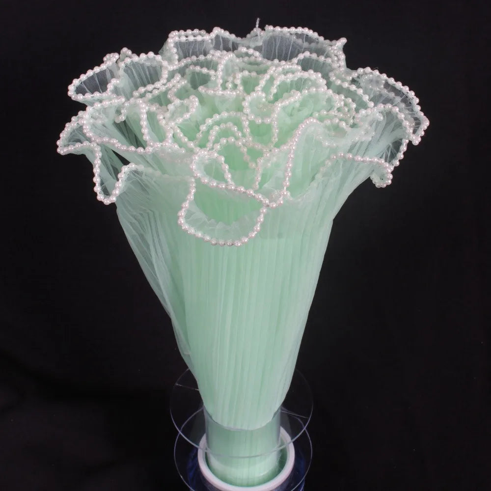 Pearl Lace Mesh Flower Wrapping Roll 28cm x 4 Yards