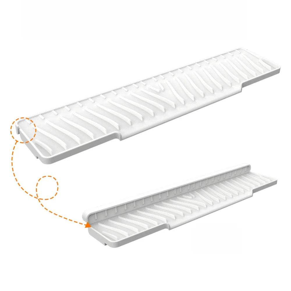 Silicone Sink Drain Mat 45cm – Anti-Slip Splash Guard & Soap Rack