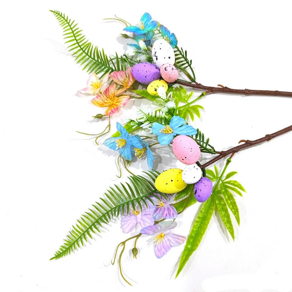 Easter Egg Branch with Rabbits – DIY Spring Flower Decor