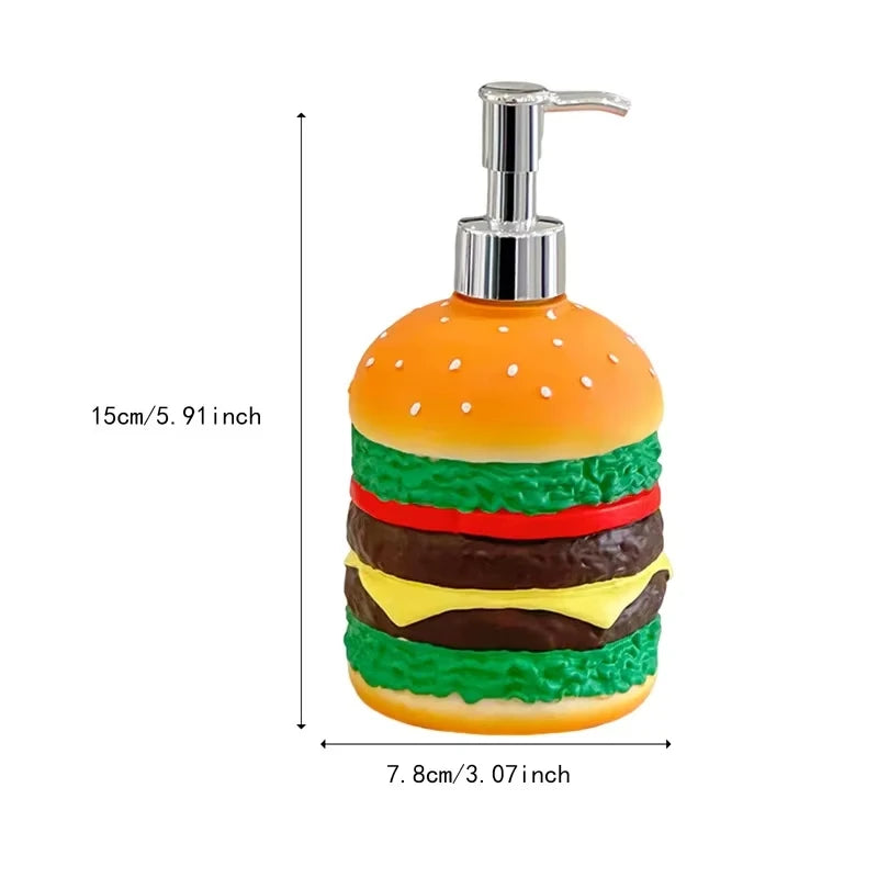 Hamburger Soap Dispenser – Fun Pump Bottle for Bathroom