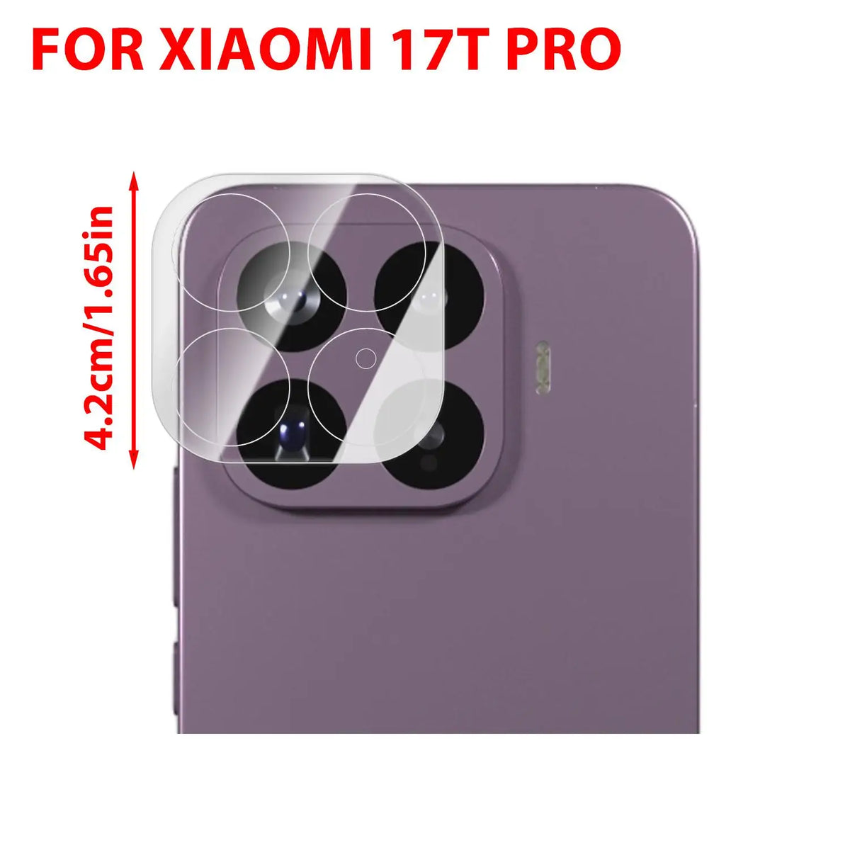 Xiaomi 17T / 17T Pro Camera Lens Tempered Glass Protector
