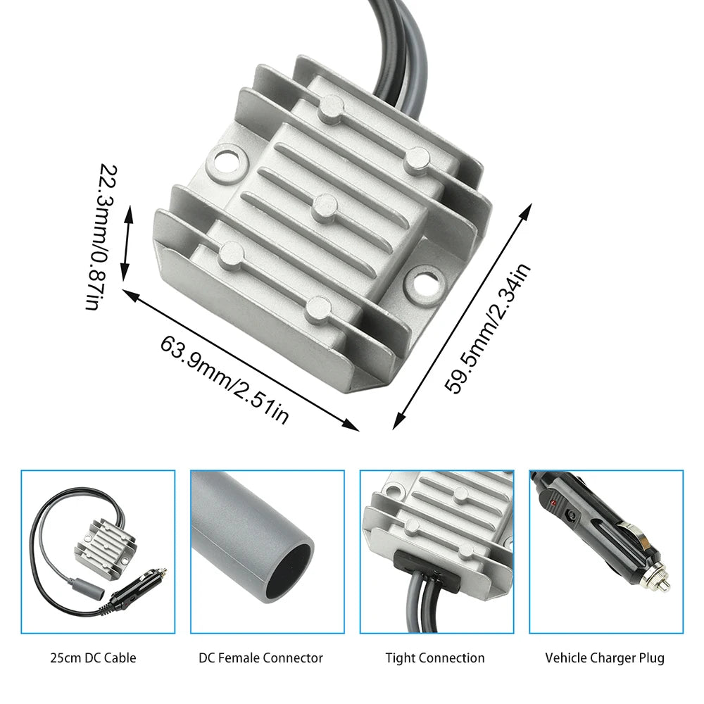DC 12V/24V to 30V 3.5A Step-Up Boost Converter | Lighter Plug