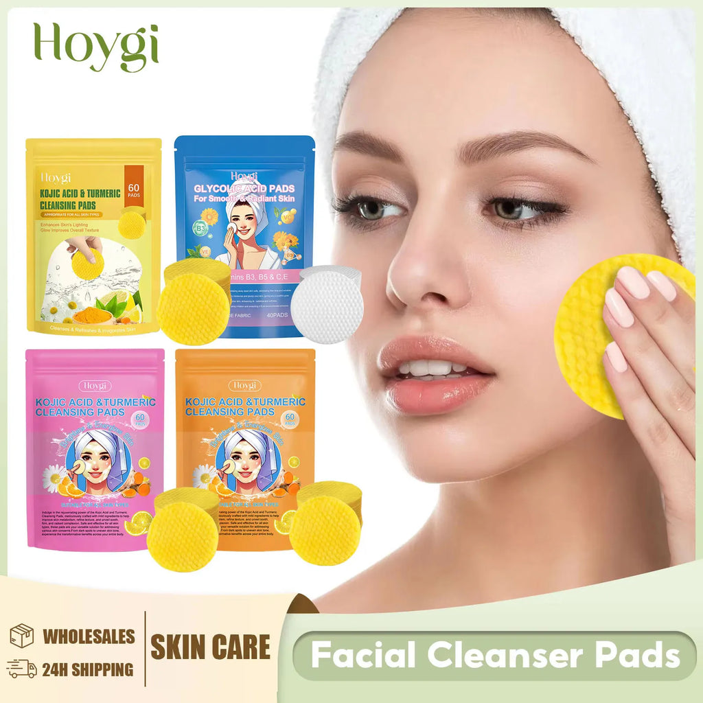 Hoygi Turmeric & Kojic Acid Facial Cleansing Pads 40/60ct