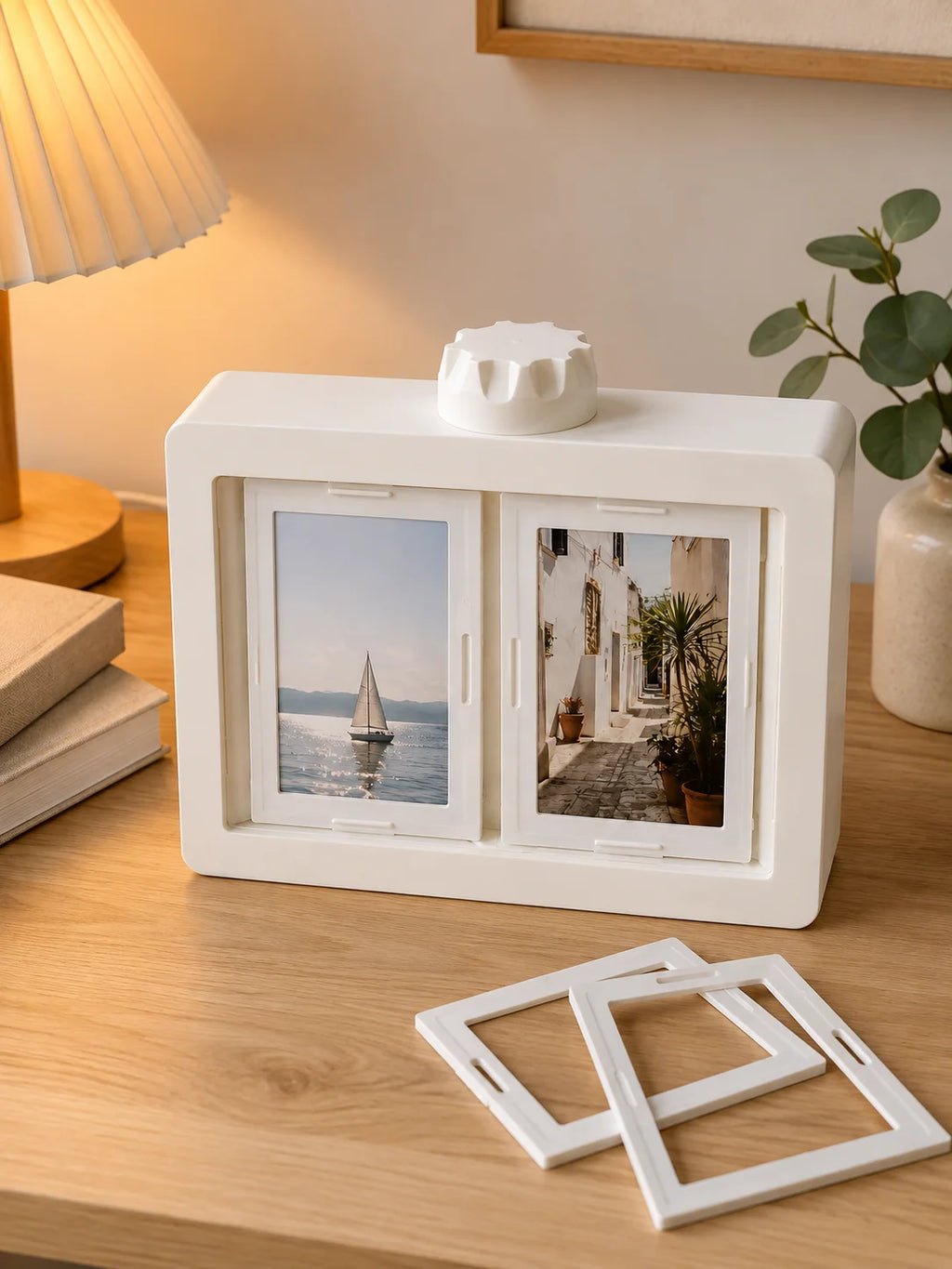 360° Rotating Polaroid Photo Frame – 3-Inch Stereoscopic Album