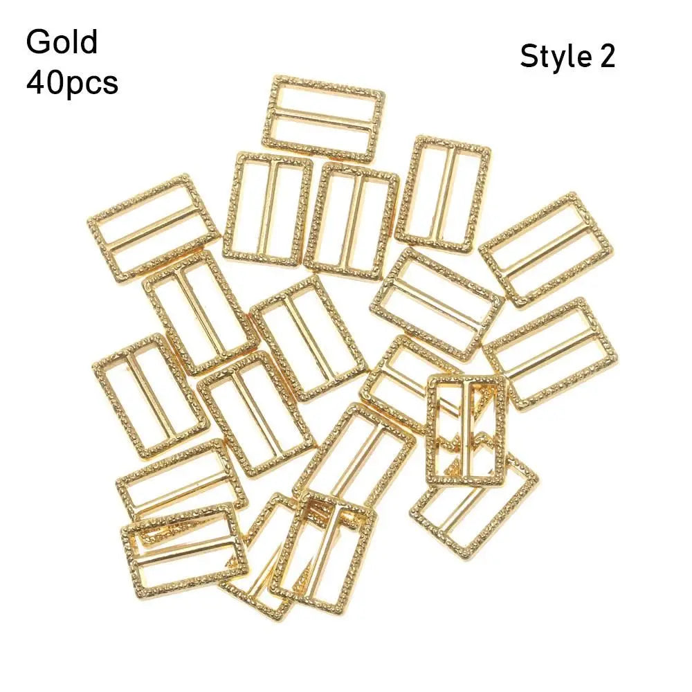 Mini Metal Doll Buckles Tri-Glide Belt DIY Accessories 20/40pcs