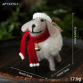 Felt Wool Sheep Christmas Ornament | Xmas Tree Hanging Decor