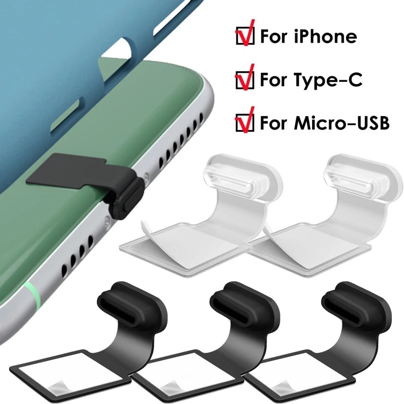 Silicone Dust Plugs – USB-C, Micro USB & Lightning Port Cover