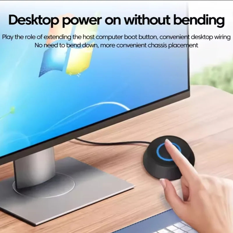 Desktop PC Power Button Extension Cable with LED Indicator