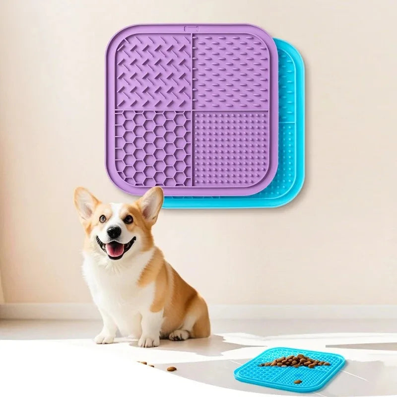Silicone Lick Mat for Dogs & Cats – Slow Feeder Suction Cup