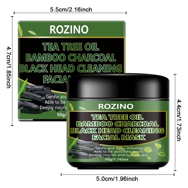 ROZINO Tea Tree Bamboo Charcoal Blackhead Cleansing Mask