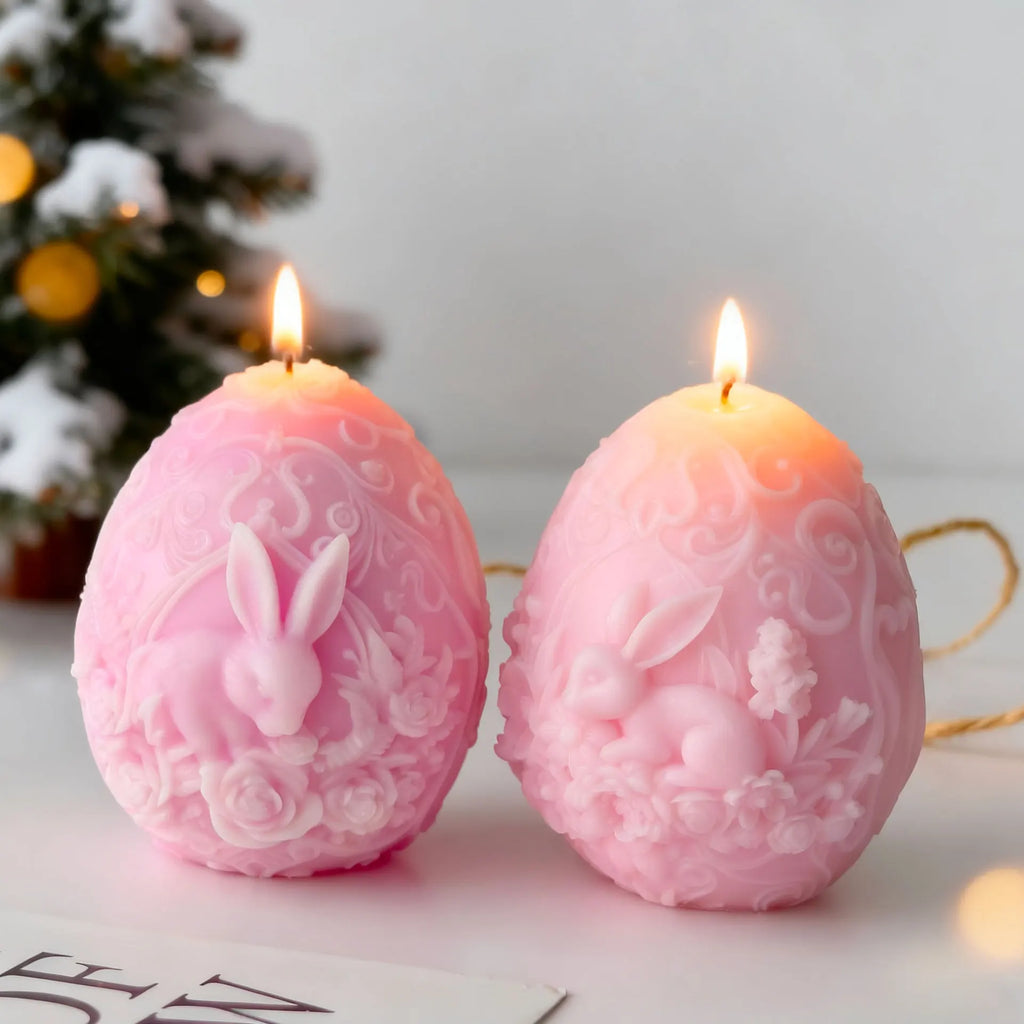 3D Easter Bunny Silicone Mold – Candle Soap Resin Crafts