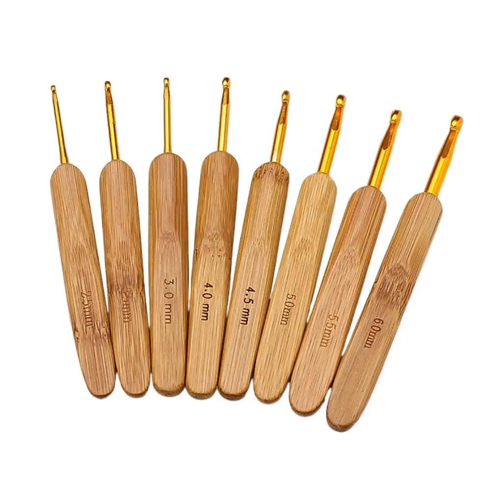 17-Size Bamboo Steel Crochet Hook Set – Lace & Fine Yarn