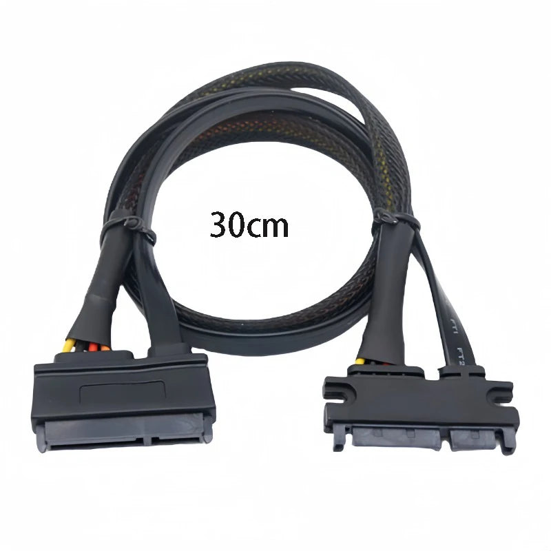 SATA 22-Pin Extension Cable 5V 12V Power & Data | OULLX