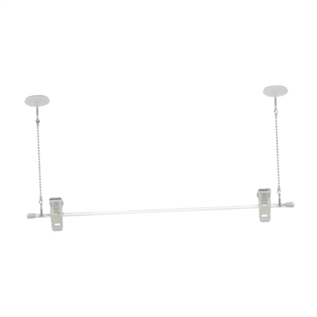 Ceiling Sign Hanger Pole with Alloy Clips – 60cm Display Rod