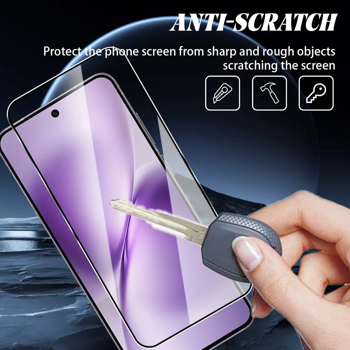 VIVO X300 FE Tempered Glass Screen Protector – Full Cover HD