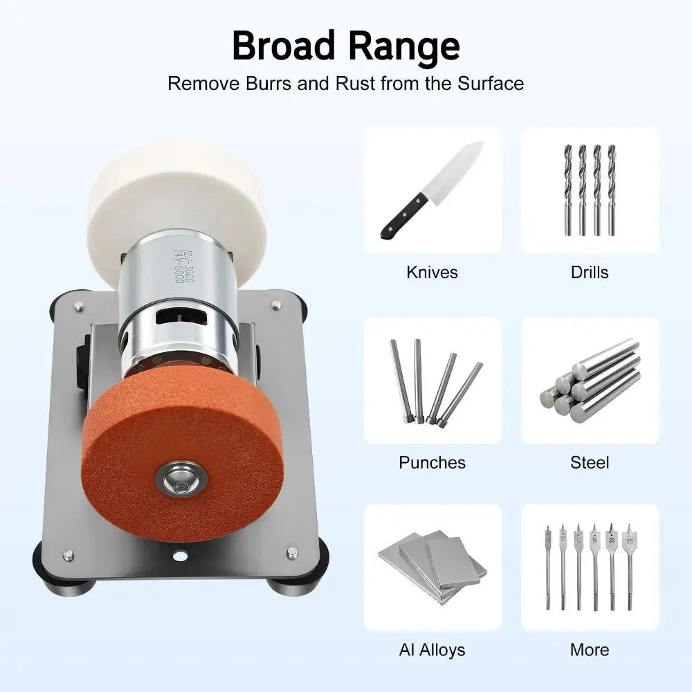 Mini Bench Grinder – Dual Wheel Variable Speed Electric