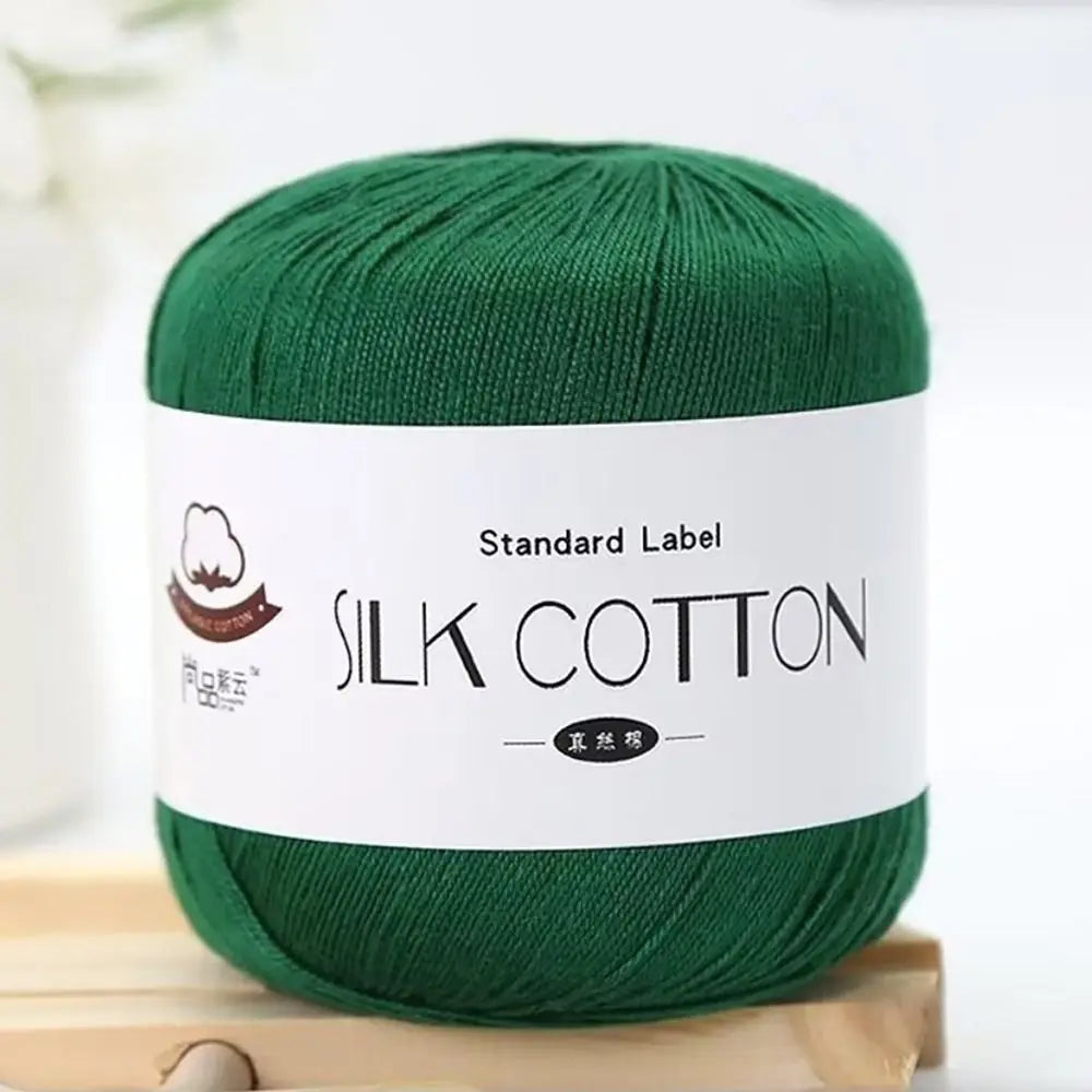 Milk Silk Cotton Soft Crochet Knitting Yarn – 50g Skein