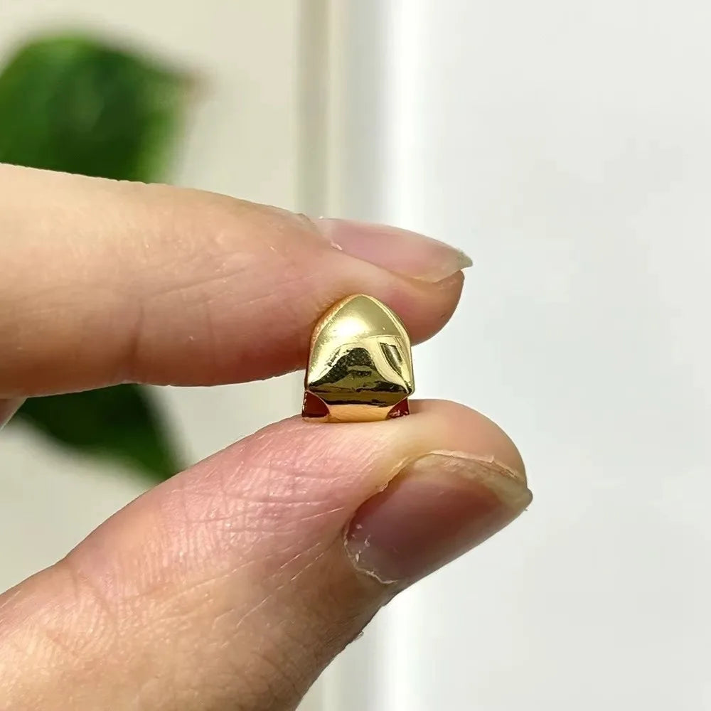 Hip Hop Single Tooth Grill Cap – Gold, Silver & Rose Gold