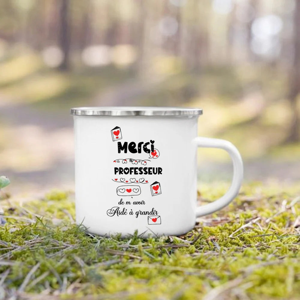 Teacher Appreciation Enamel Mug – Graduation Thank You Gift