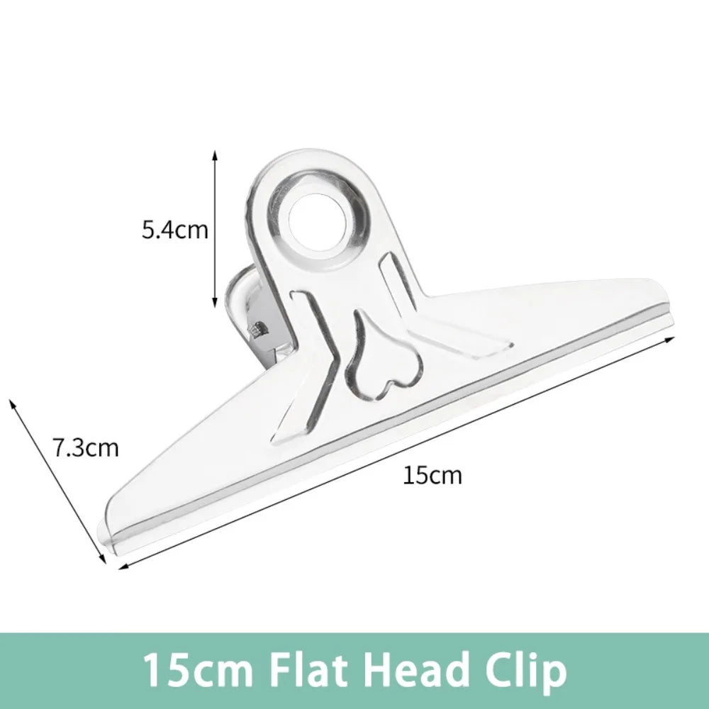 Stainless Steel Metal Binder Clips – Multi-Size Round/Flat/Mountain