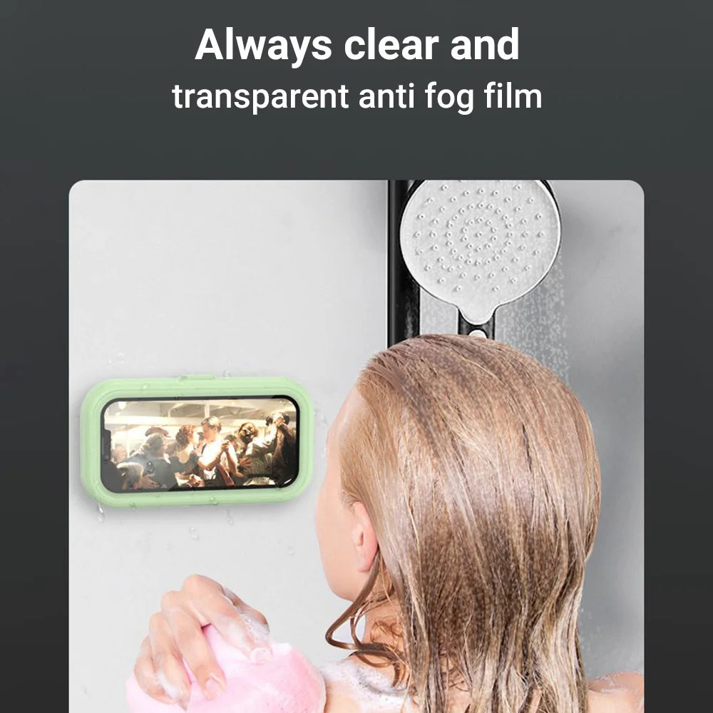 Waterproof Shower Phone Holder | Anti-Fog HD 360° Rotate